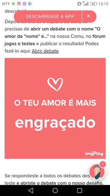 o amor da Catarina é - 1