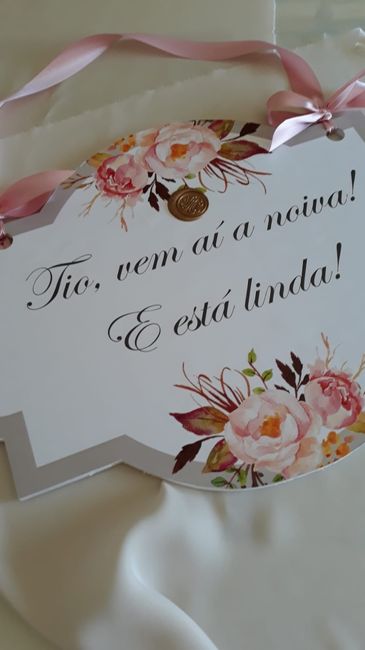 3 - Tabuleta "Vem ai a noiva"
