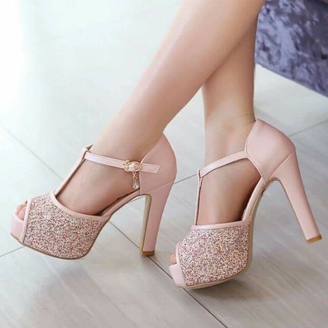 Sapatos de noiva - cor de rosa - 1