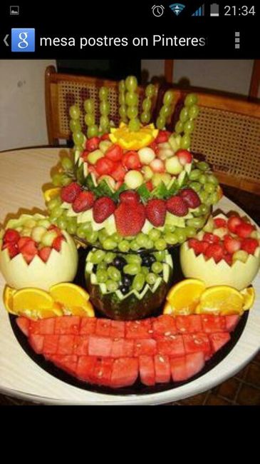 Ideias para mesa de frutas e marisco - 2