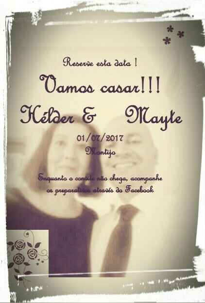 O nosso save the date - 1