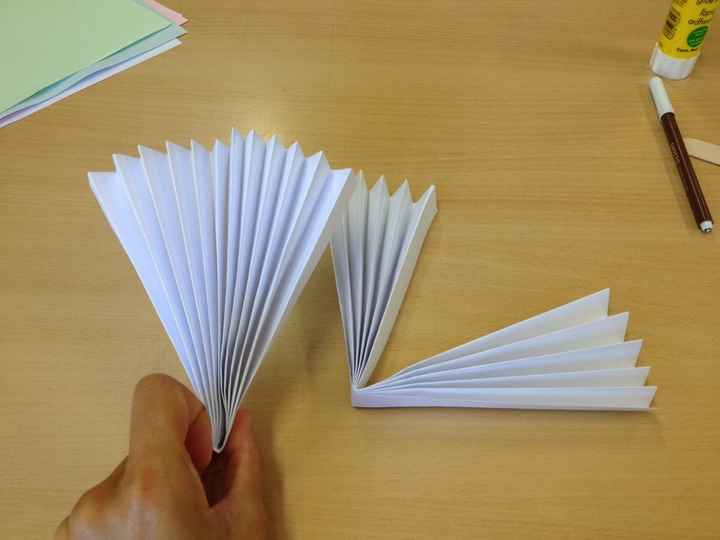 Tutorial leques de papel - 3