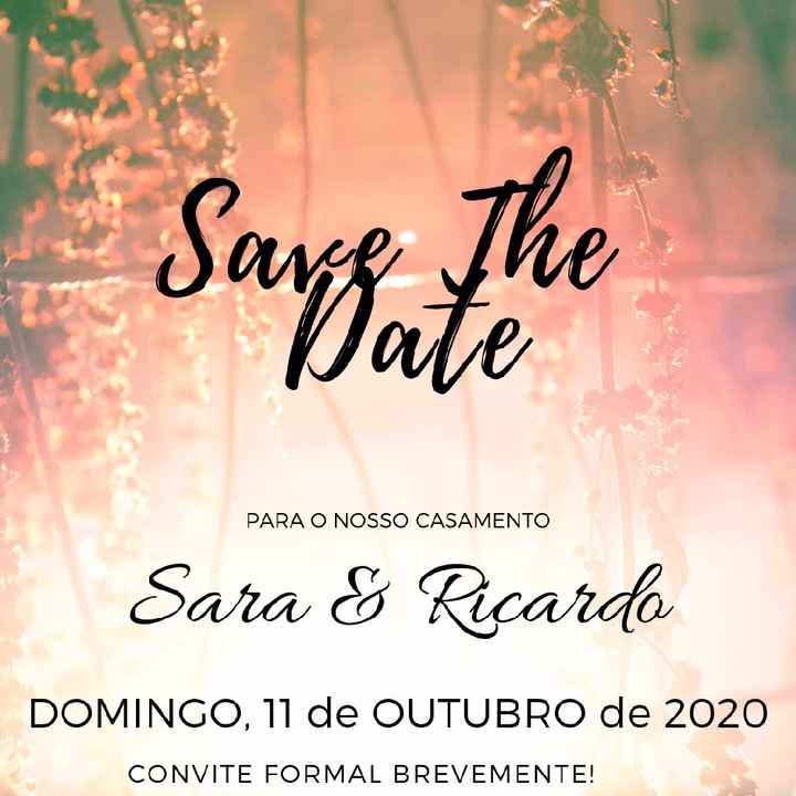 Save the date- Qual a vossa opinião? - 1