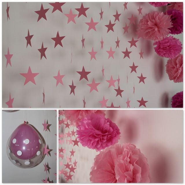 Decoração de estrelas e bolas