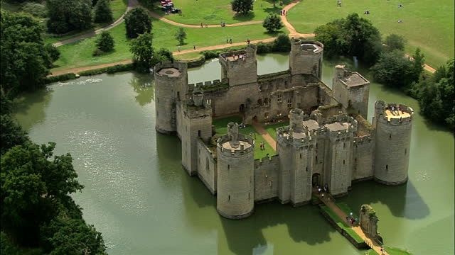 The Bodiam Castle in East Sussex