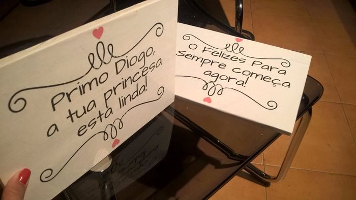 Placas dos meninos