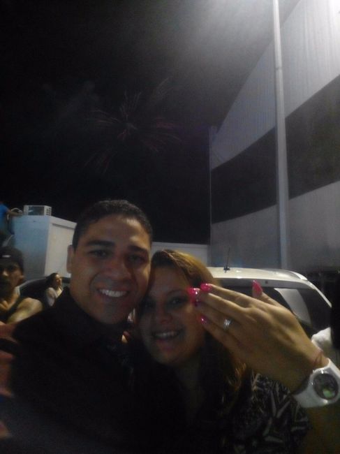 1º Foto mesmo a seguir ao pedido de casamento *_*