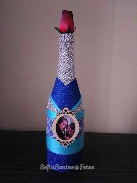 Decoração DIY #Garrafa de Champanhe