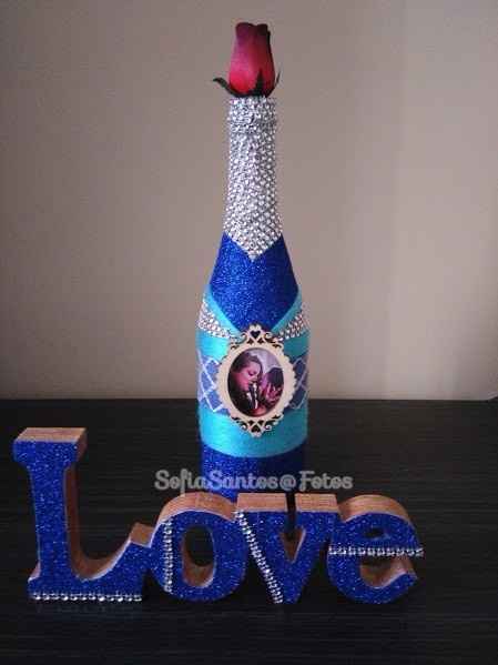 Decoração DIY #Garrafa de Champanhe