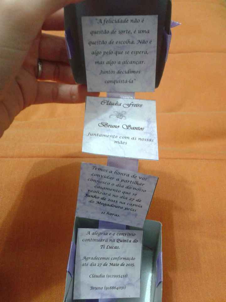 Convite em caixa :) - 2