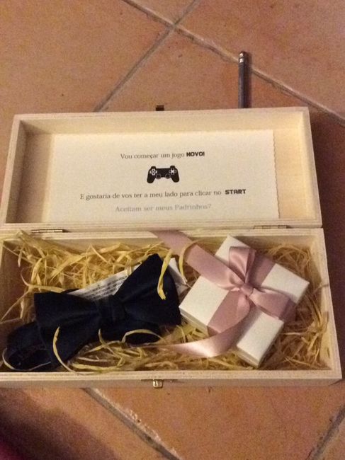 o pedido para os padrinhos! 12