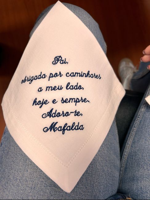 Lenços para Pai e Mãe personalizados 💜 2