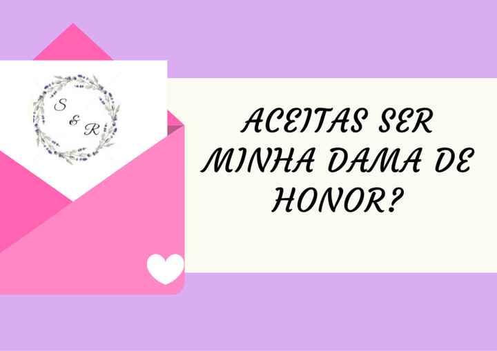 Convite damas de honor...só falta imprimir - 1
