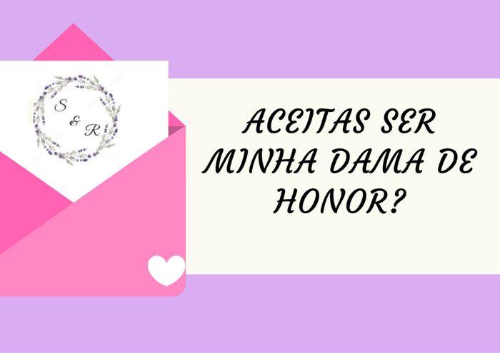Convite damas de honor...só falta imprimir - 1