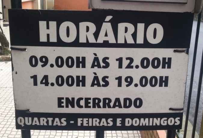 Fábrica do Ouro - Horários