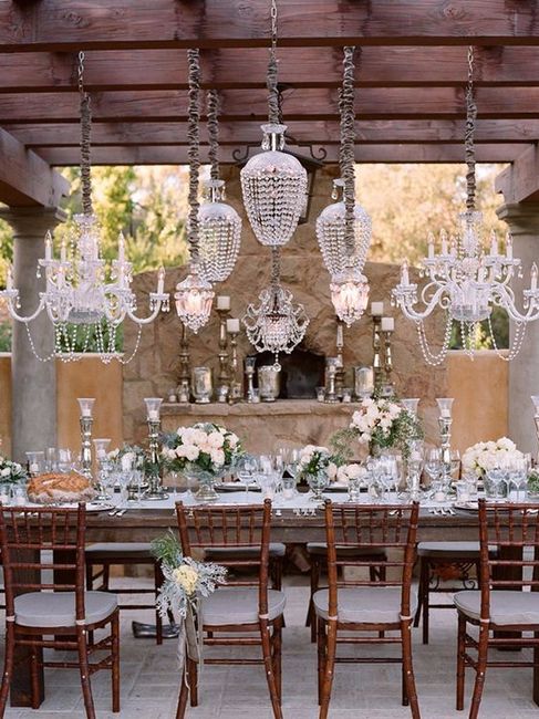 mesas casamento noite