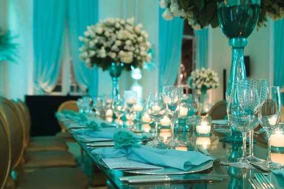 mesas casamento noite