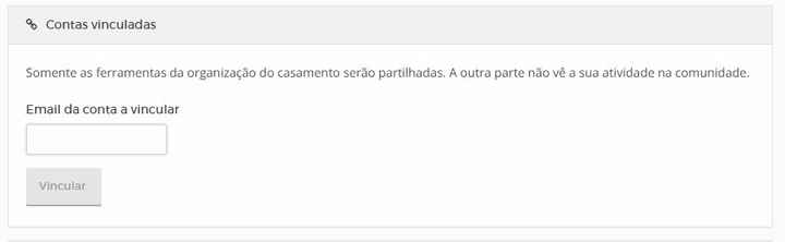 contas vinculadas