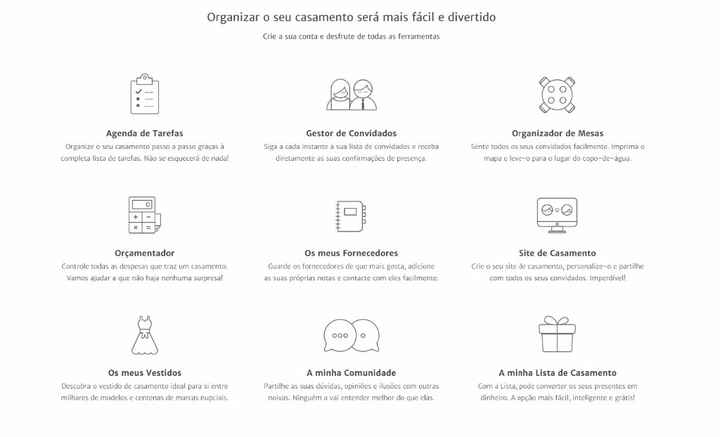 organizar casamento