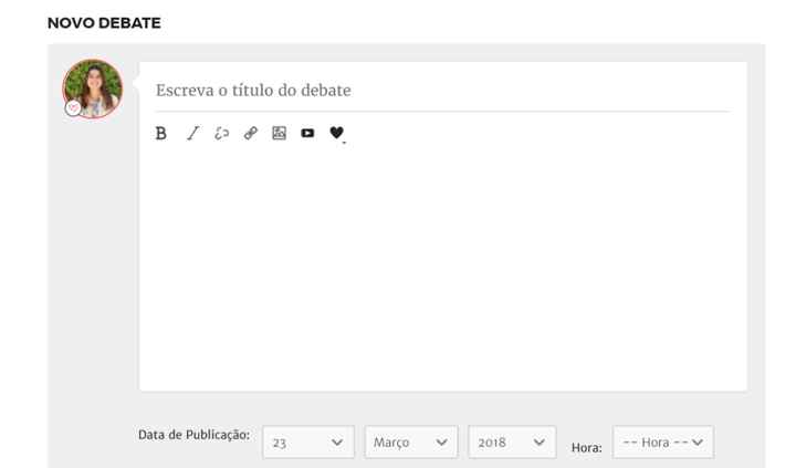 debate noiva
