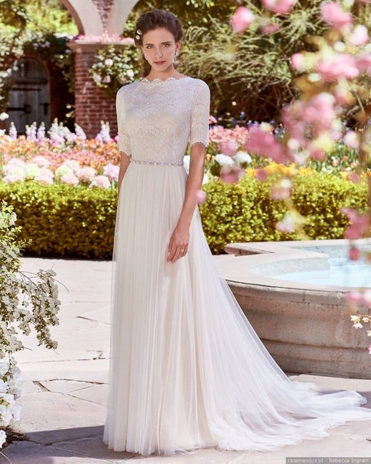 vestido noiva fechado