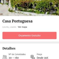 Espaços Casamentos 30€ / 40€ por pessoa?? - 4