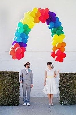 Casamientos temáticos: arco iris 2