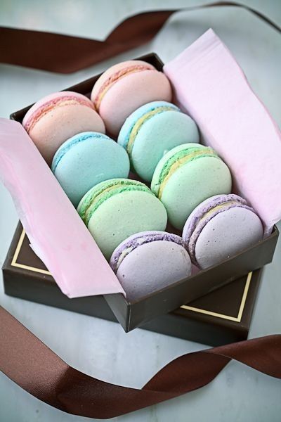 macarrons com várias cores