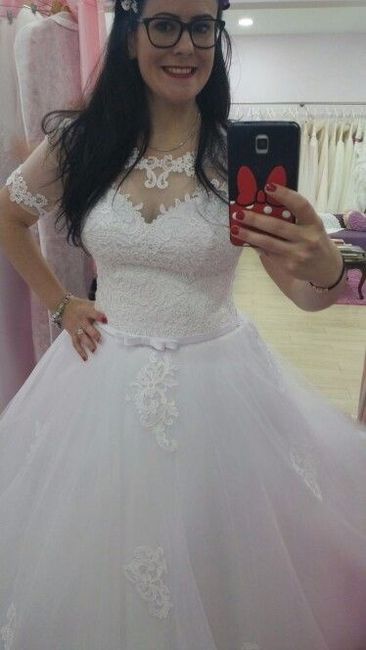 uma das provas de vestido (mangas foram alteradas)