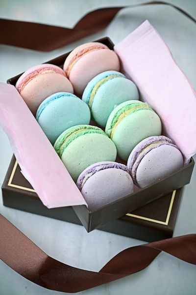 macarrons com várias cores