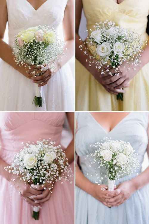 damas de honor nas varias cores que escolhestes