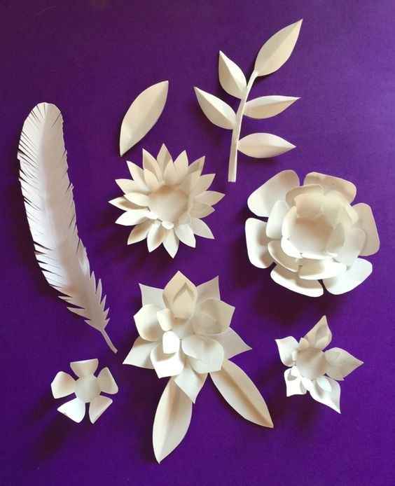 decorações em papel
