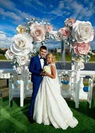 flores gigantes de papel