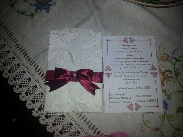 Os meus convites de casamento - 3