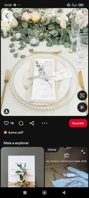 Menus e seating plan - 1