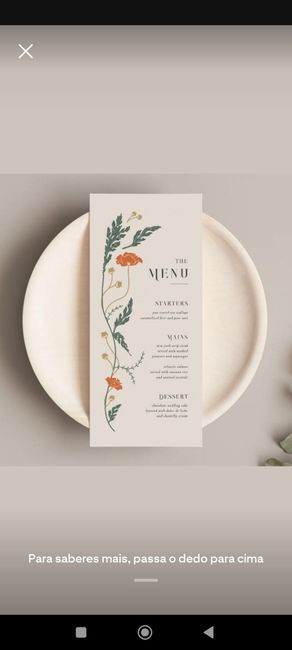 Menus e seating plan - 2