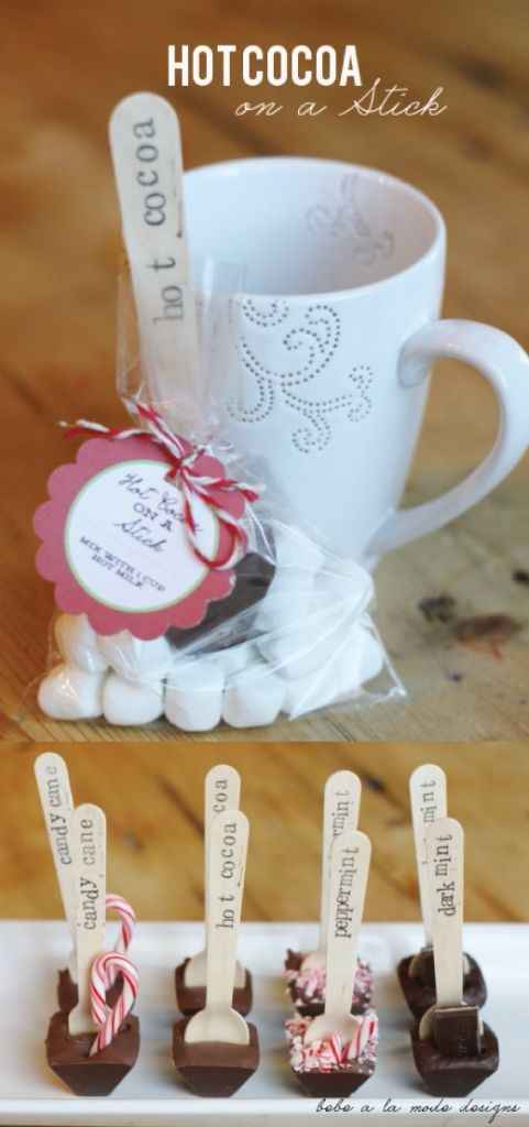 Stick de chocolate quente