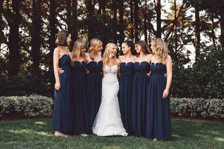 Damas de honor de vestidos iguais: A favor ou não? - 1