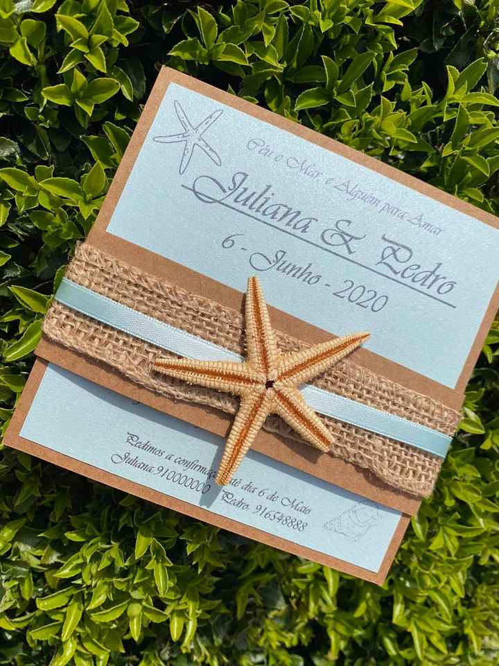 Tema mar e praia: Vê aqui todas as inspirações de convites para o teu casamento 🌊🏖️ - 3