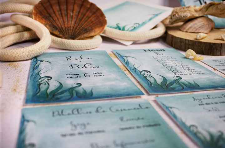 Tema mar e praia: Vê aqui todas as inspirações de convites para o teu casamento 🌊🏖️ - 4