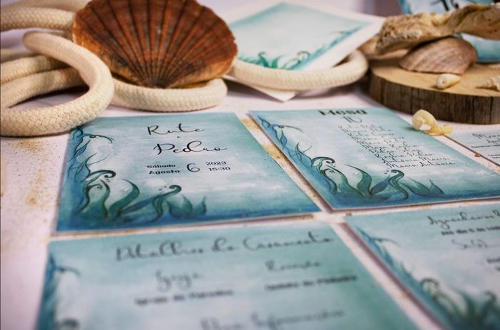 Tema mar e praia: Vê aqui todas as inspirações de convites para o teu casamento 🌊🏖️ 4