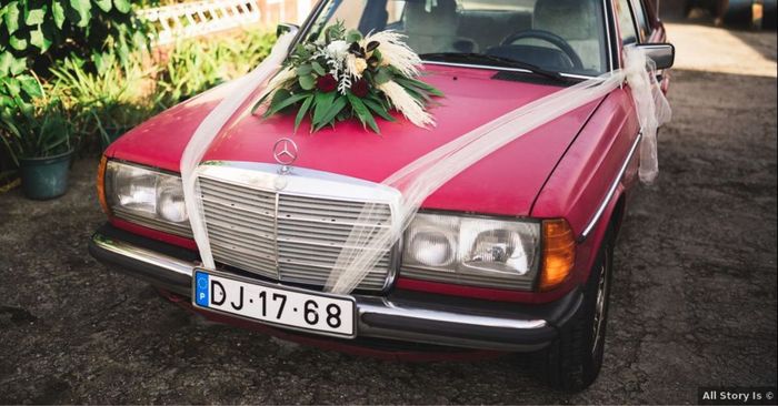 4 ideias de como decorar o carro dos noivos! 🌺 1