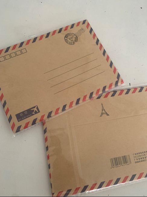 Envelopes chegaram 1