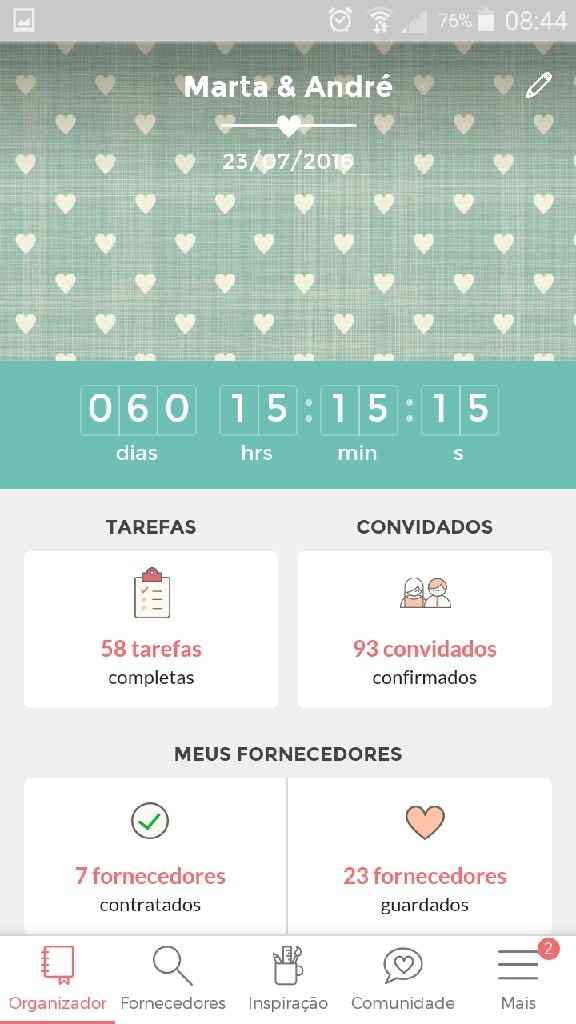Its a final countdown!!! 60 dias - 1