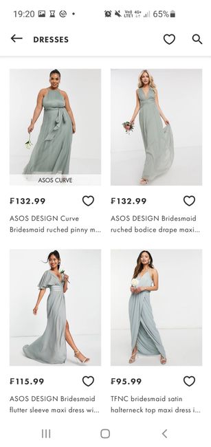 Vestidos de Dama - Verde 2