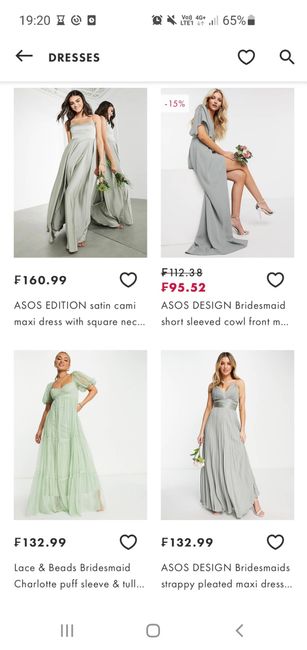 Vestidos de Dama - Verde 3