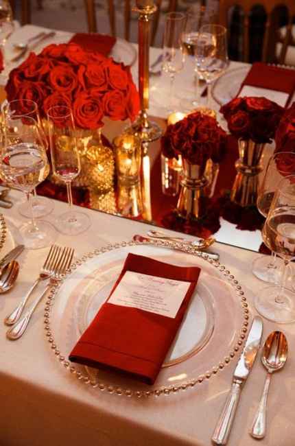 Inspiração Vermelho e Dourado