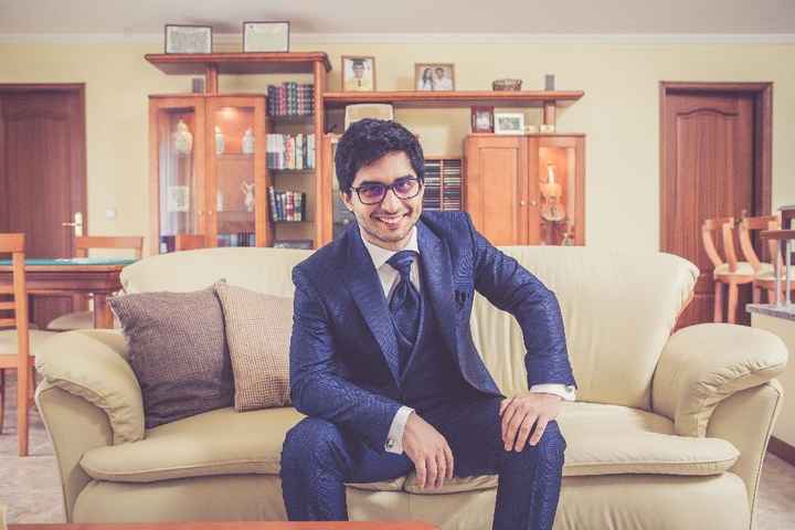 na preparação do noivo :)