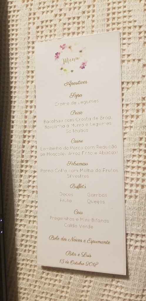 Como será o vosso menu de casamento? - 1