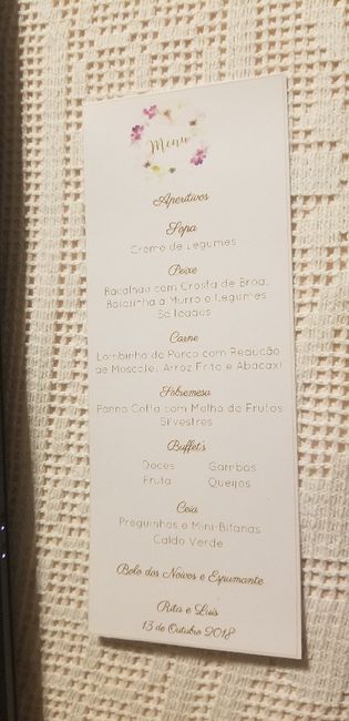 Como será o vosso menu de casamento? - 1